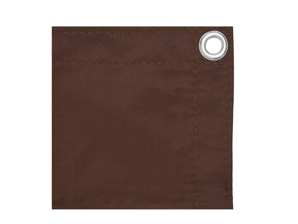 Écran de balcon Marron 90x400 cm Tissu Oxford