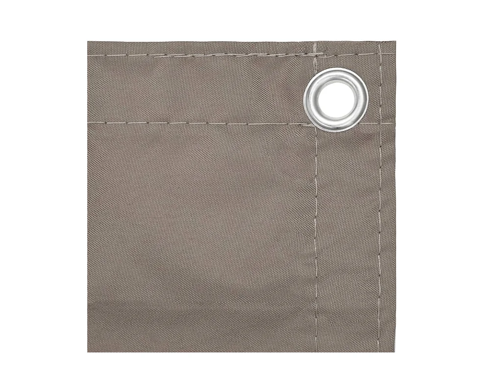 Écran de balcon Taupe 90x400 cm Tissu Oxford