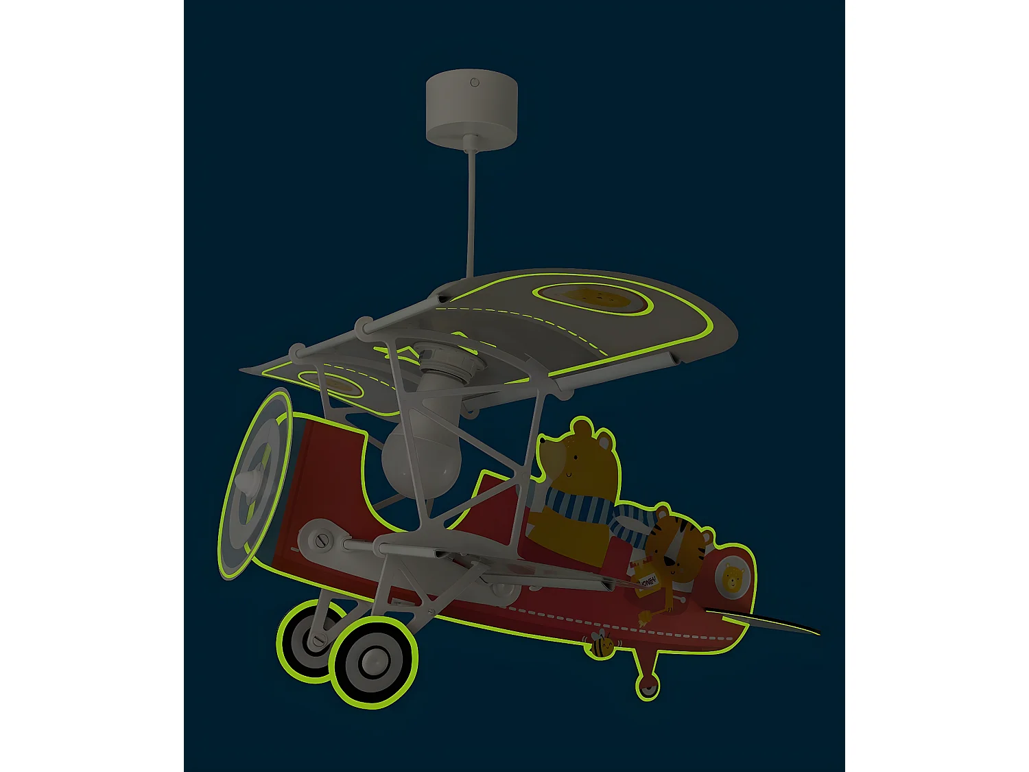 Lampada da soffitto per bambini con aeroplano Teddy Bear | DALBER