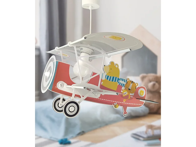 Lampada da soffitto per bambini con aeroplano Teddy Bear | DALBER