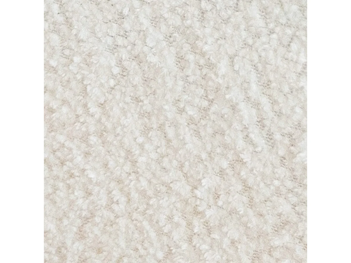 Fauteuil en tissu bouclette écru - Ester