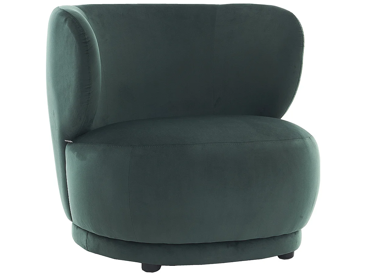 Fauteuil en velours vert - Ester