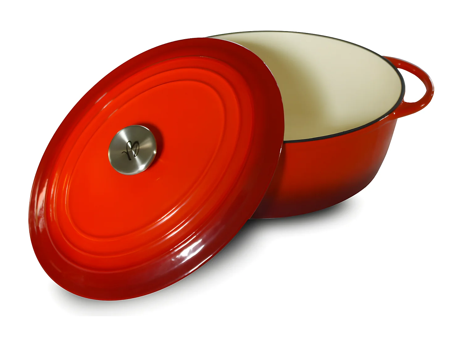 Cocotte rouge ovale tradition 29 cm