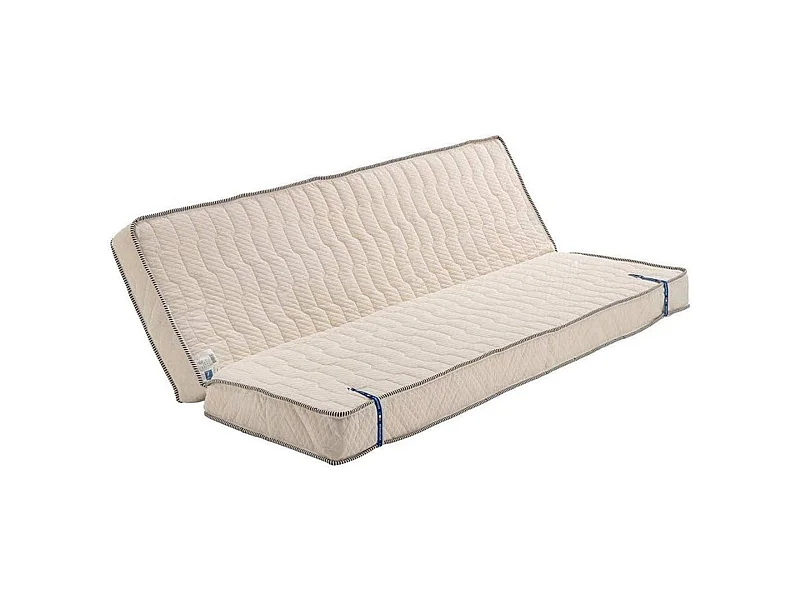 Provence Literie Matelas 130x190 cm Mi-Ferme pour Tous Clic Clac + Alese x 16 cm Ressorts Premium + memoire de Forme - D