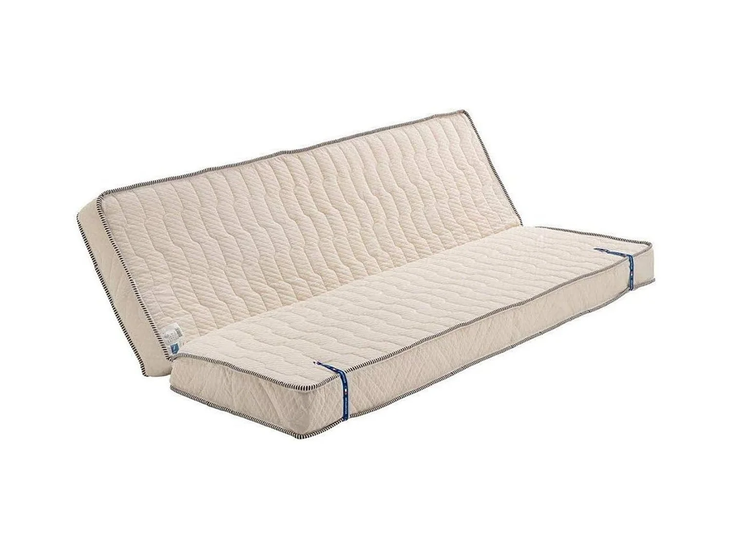 Matelas 130x190 cm Mi-Ferme pour Tous Clic Clac + Alese x 15 cm + Oreiller Visco - Ressorts ensaches + memoire de Forme