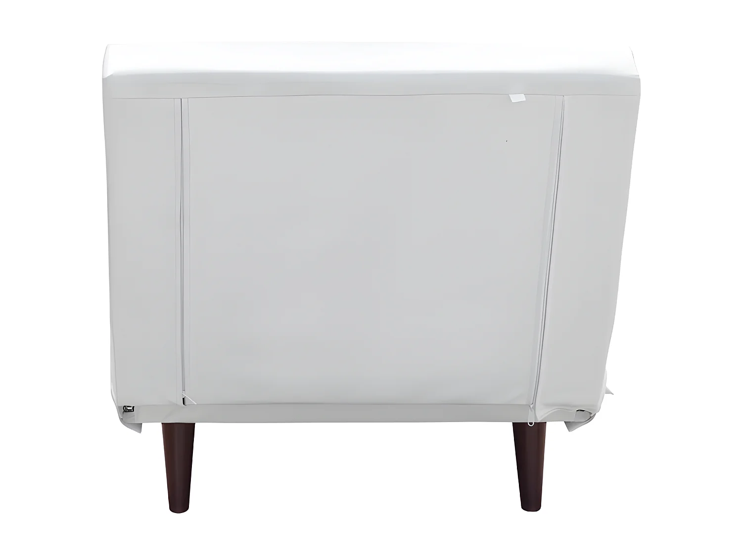 Fauteuil convertible lit une place tissu en cuir PU Blanc facile à nettoyer dimension: 80 x 90 x 84 cm - dimension lit: 80 x 190 x 28 cm