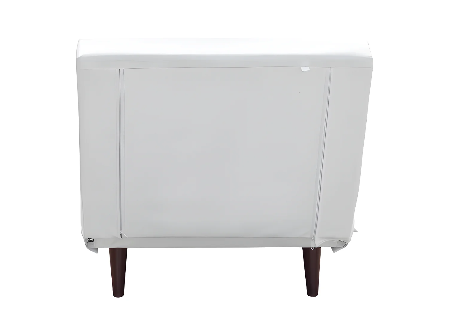 Fauteuil convertible lit 1 place tissu cuir PU blanc 80x90x84cm dimensions lit 80x190x28cm