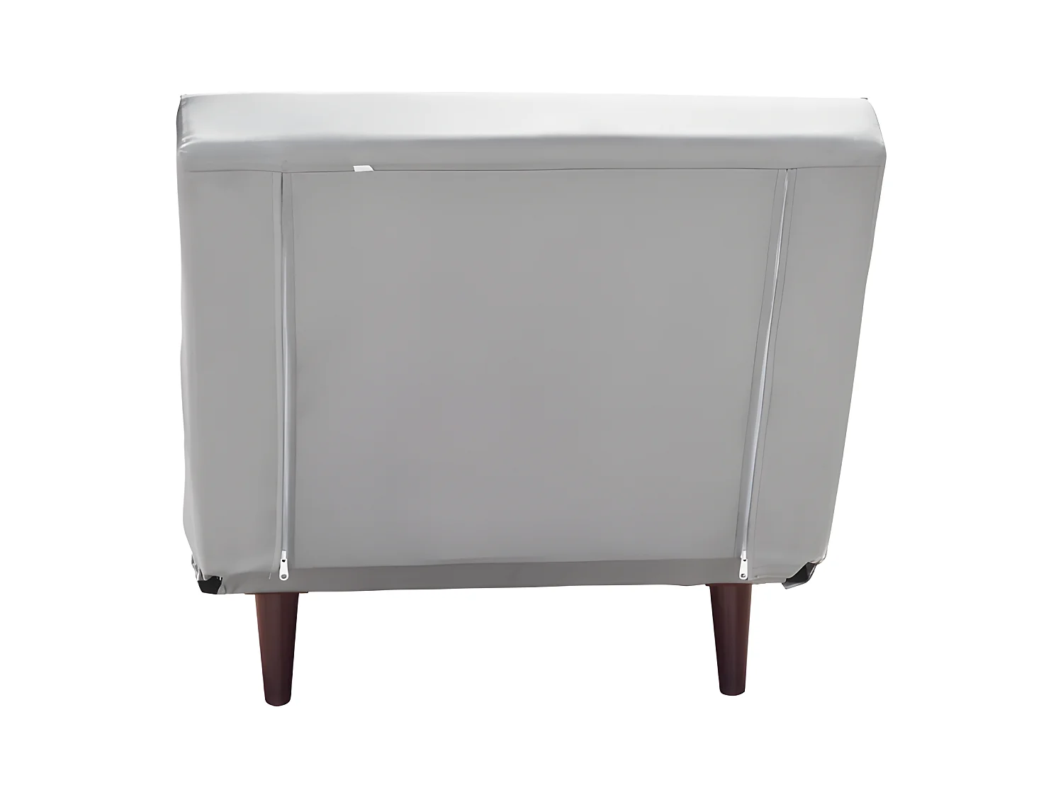 Fauteuil convertible lit une place tissu en cuir PU Gris facile à nettoyer dimension: 80 x 90 x 84 cm - dimension lit: 80 x 190 x 28 cm