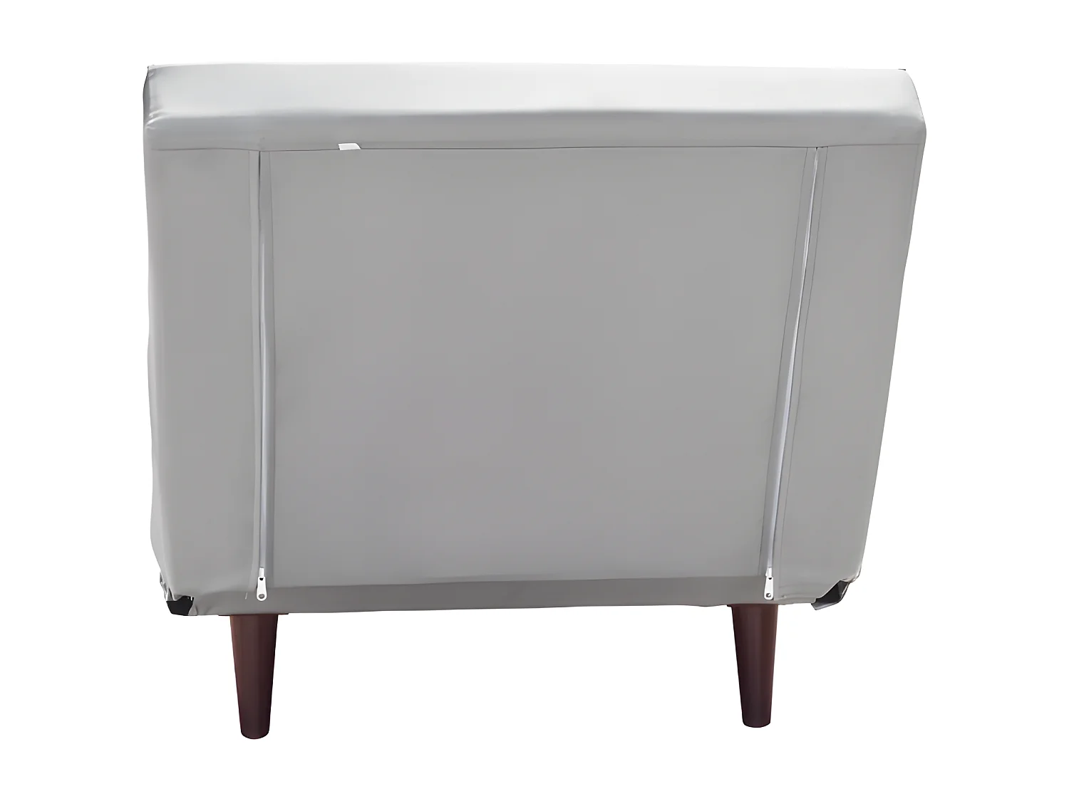 Fauteuil convertible lit une place tissu en cuir PU Gris facile à nettoyer dimension: 80 x 90 x 84 cm - dimension lit: 80 x 190 x 28 cm