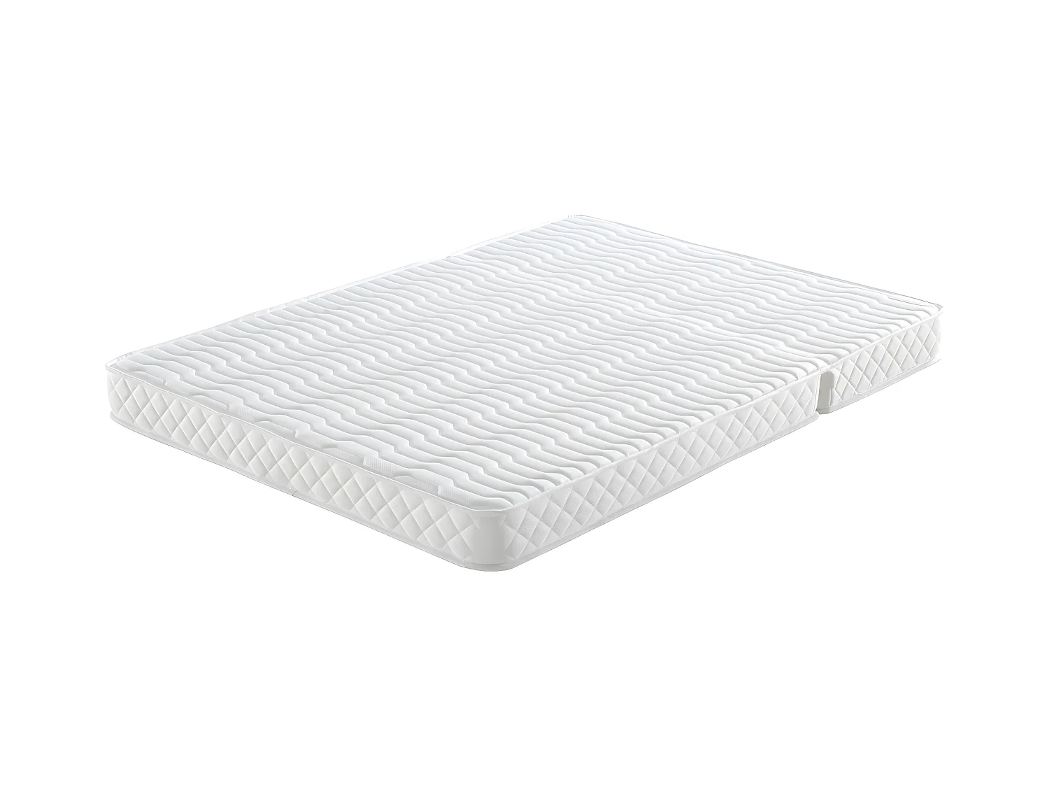 Matelas 120x190 cm Mi-Ferme pour Tous Bz + Alese x 15 cm + Oreiller Visco - Ressorts ensaches + memoire de Forme - Dim A