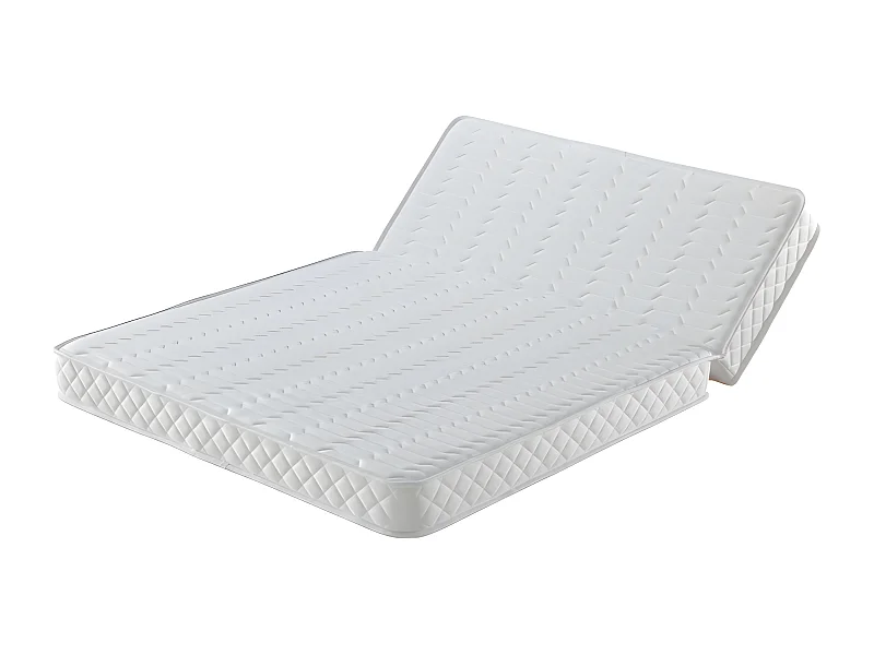 Matelas 140x200 cm Ferme pour Tous Bz x 15 cm + Oreiller Visco - Ressorts ensaches + memoire de Forme - Dim Assise 60 cm