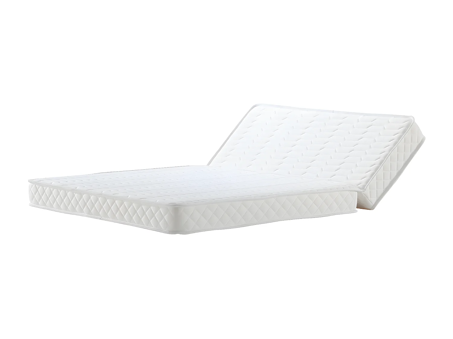 Matelas 140x200 cm Mi-Ferme Pour tous Bz + Alese x 16 cm + Oreiller Visco - Ressorts Premium + memoire de forme - Dim As