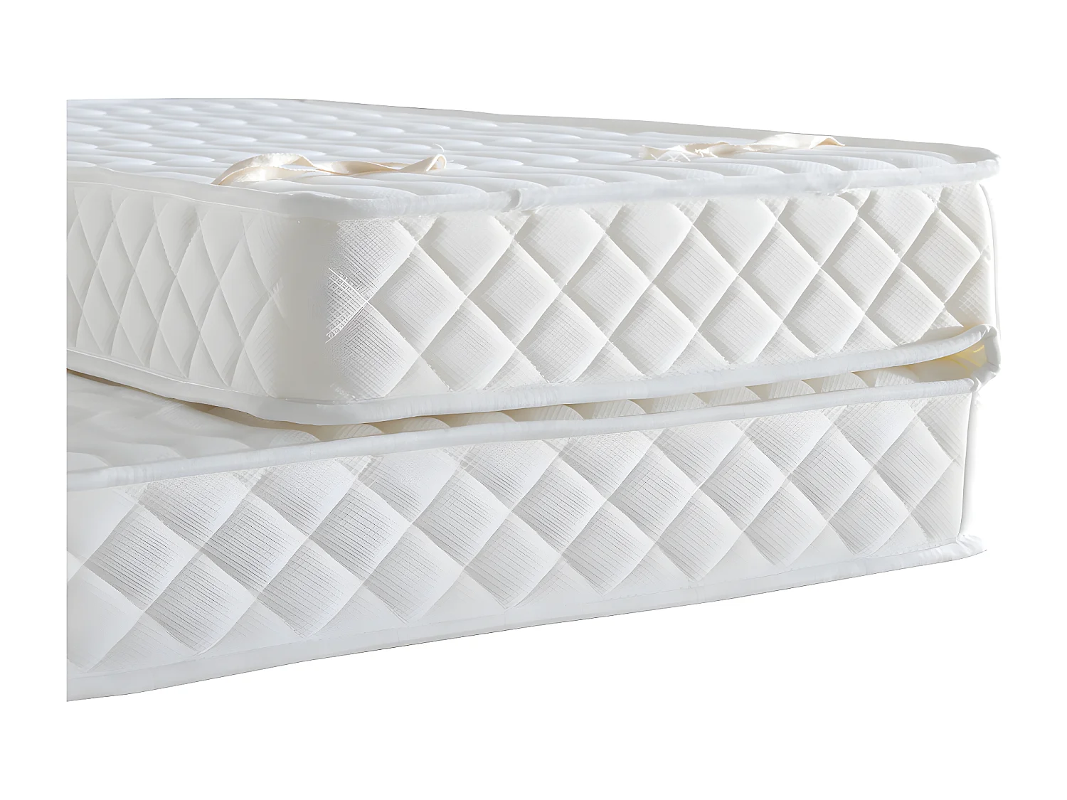 Provence Literie Matelas 160x200 cm Mi-Ferme pour Tous Bz x 16 cm + Oreiller Visco - Ressorts Premium + memoire de Forme