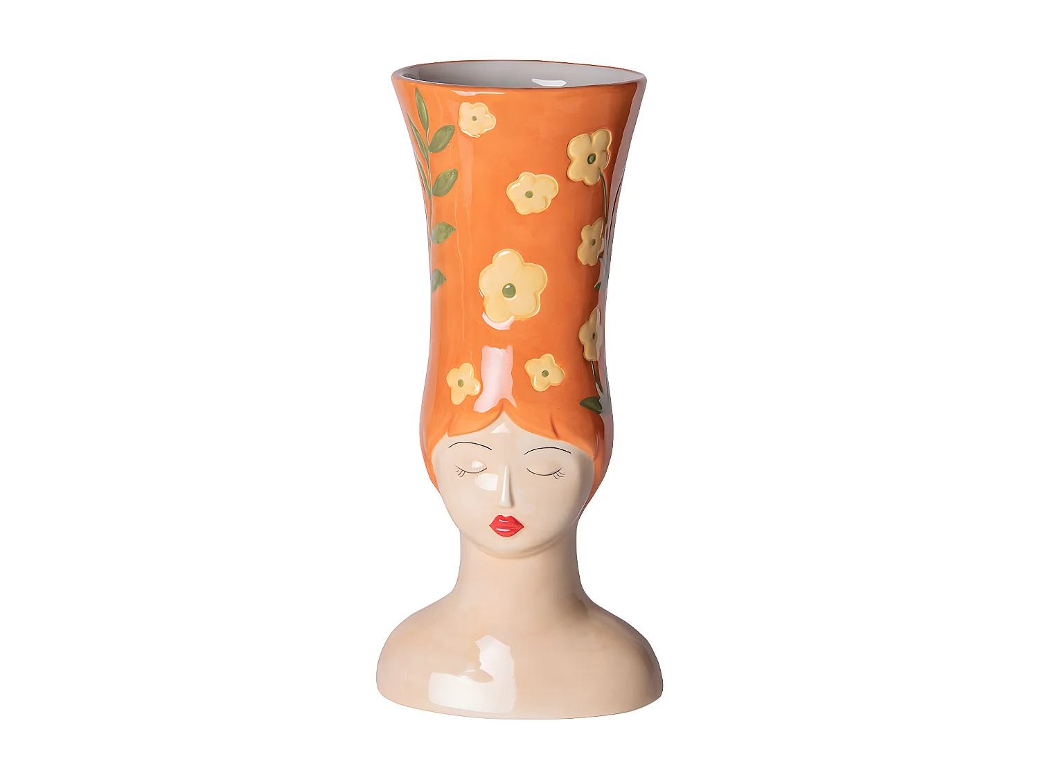 Vase femme marge orange 39 cm