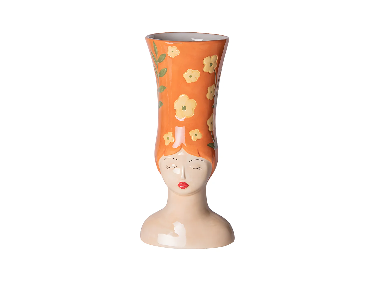 Vase femme marge orange 39 cm