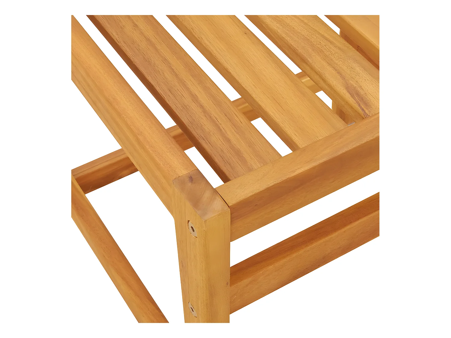 Ensemble de balcon 3 pièces bois d'acacia solide