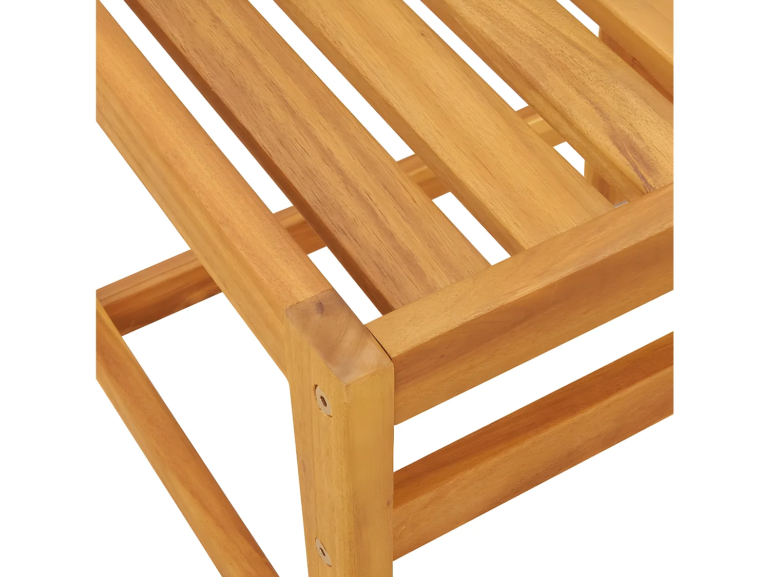 Ensemble de balcon avec coussins 3 pièces bois massif d'acacia