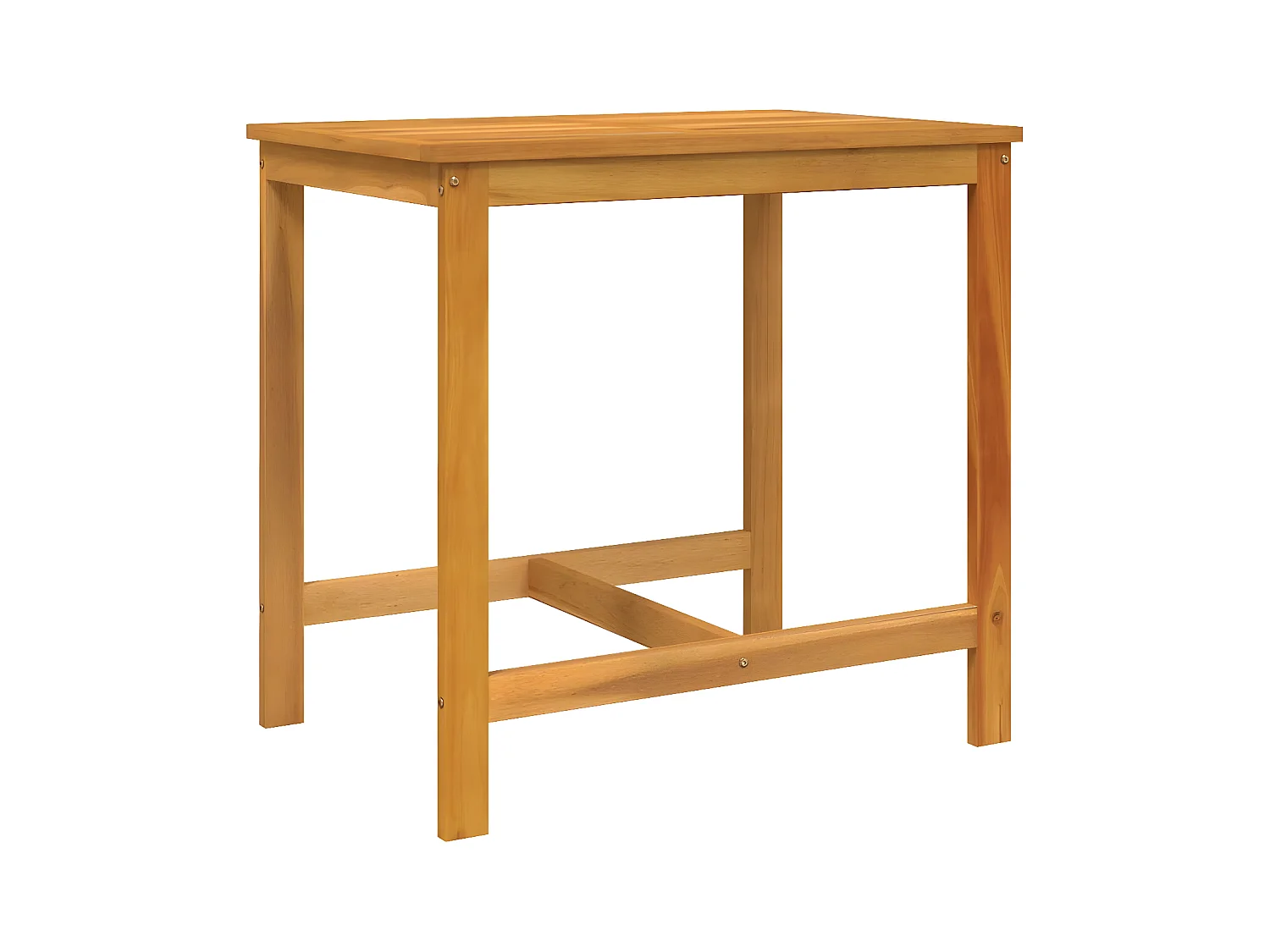 Ensemble de balcon avec coussins 3 pièces bois massif d'acacia