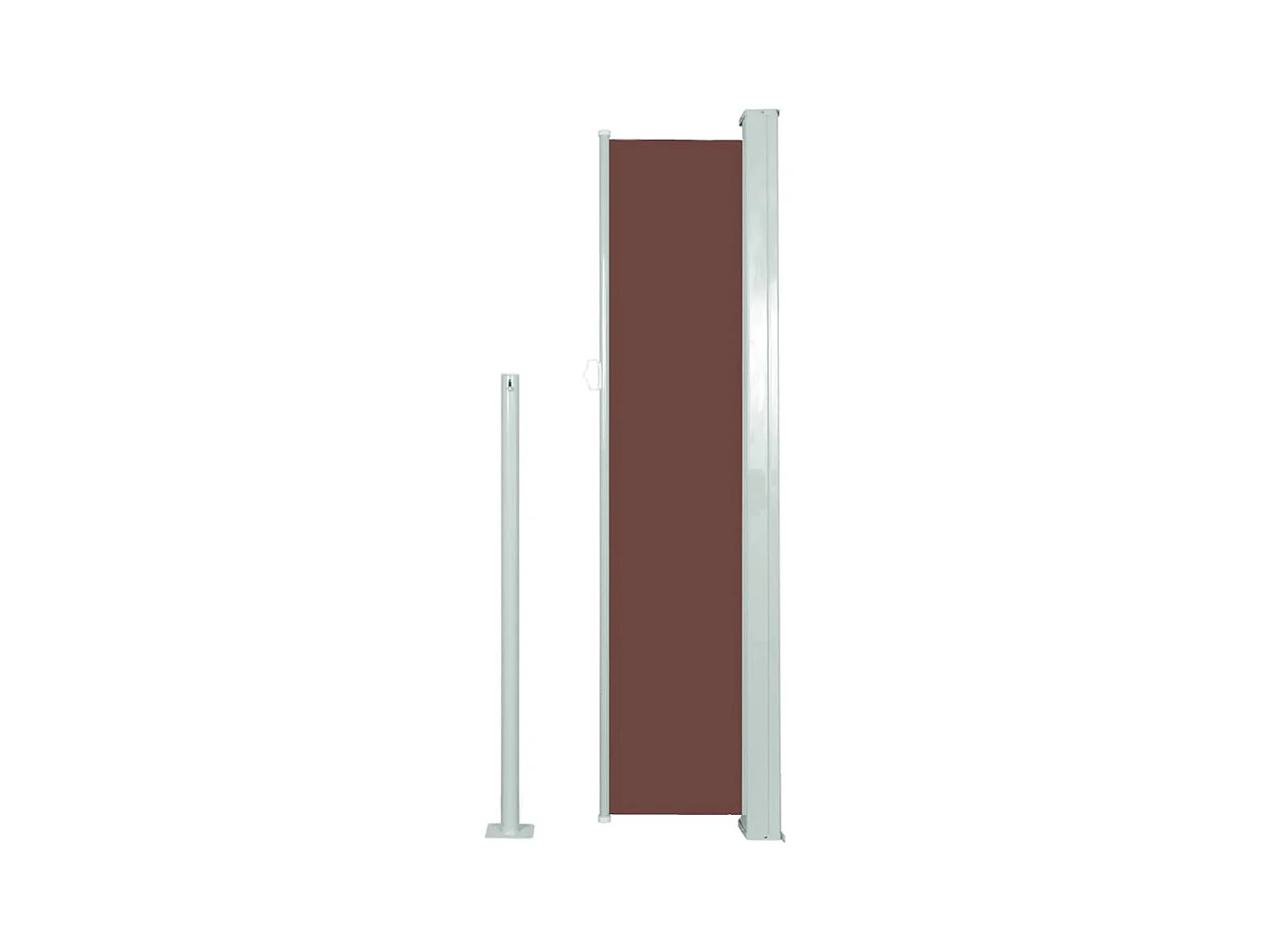 Auvent latéral rétractable 140 x 300 cm Marron