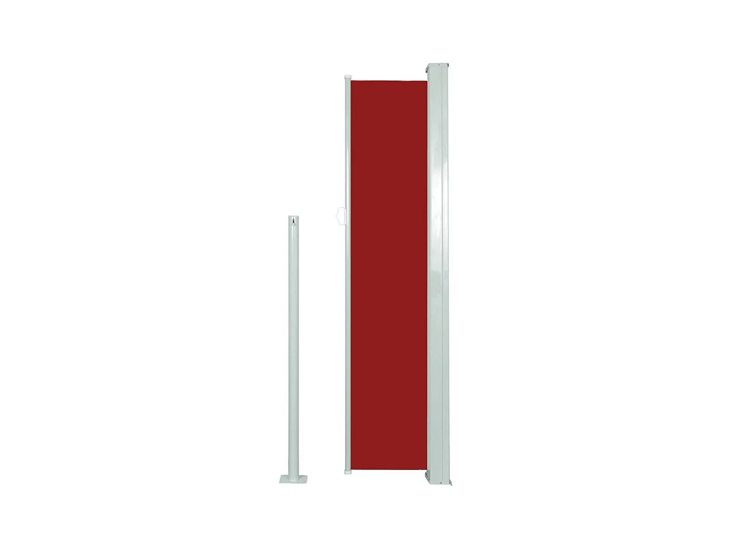 Auvent latéral rétractable 140 x 300 cm Rouge