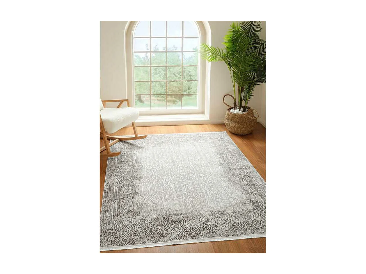 Tapis lavable oriental - ISTANBUL 08 Gris 200*290