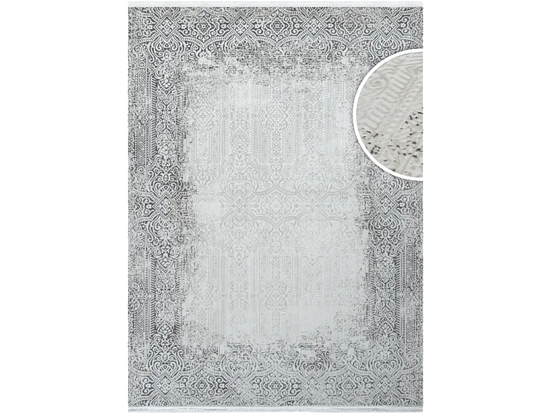 Tapis lavable oriental - ISTANBUL 08 Gris 200*290