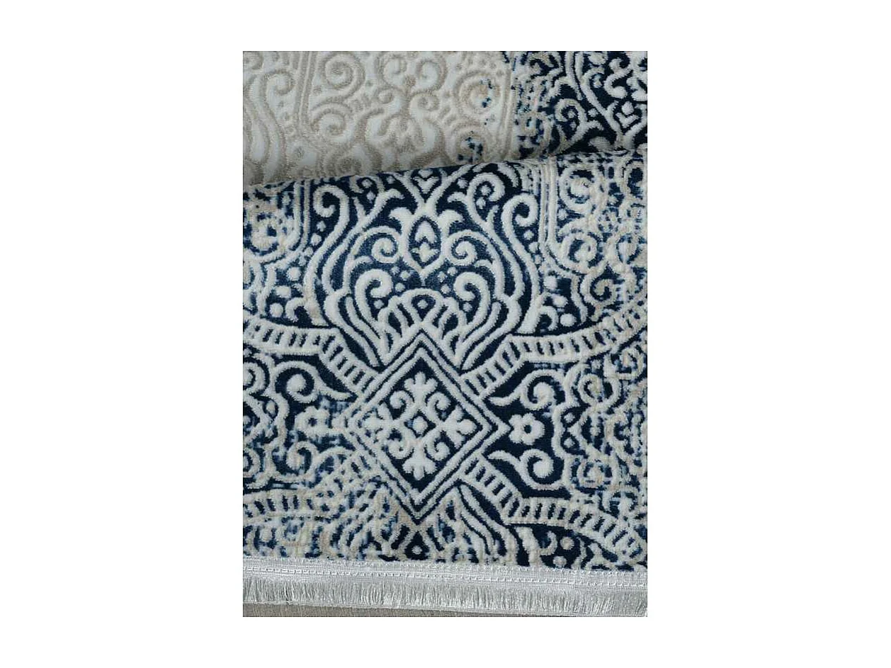 Tapis lavable oriental - ISTANBUL 08 Bleu 200*290