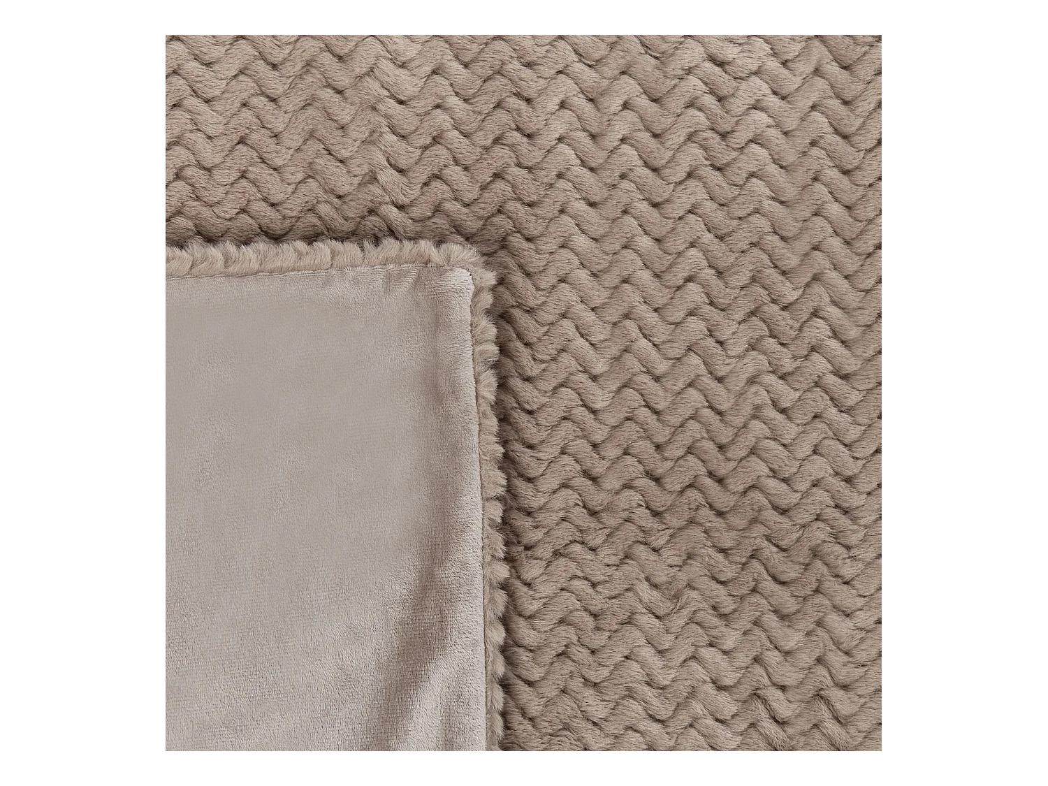 Sprei SURMI Nepbont 150 x 200 cm Lichtbruin