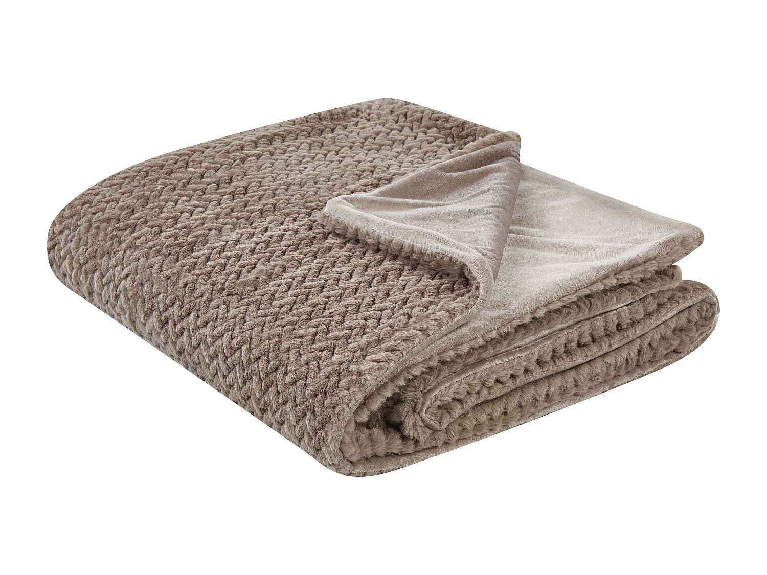 Sprei SURMI Nepbont 150 x 200 cm Lichtbruin