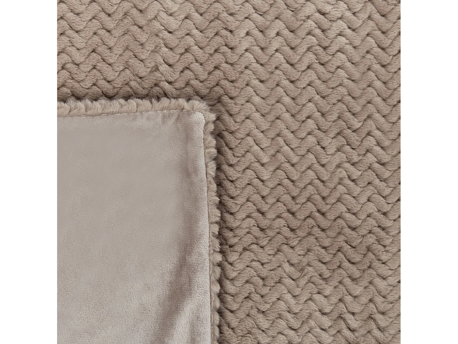 Sprei SURMI Nepbont 200 x 220 cm Lichtbruin