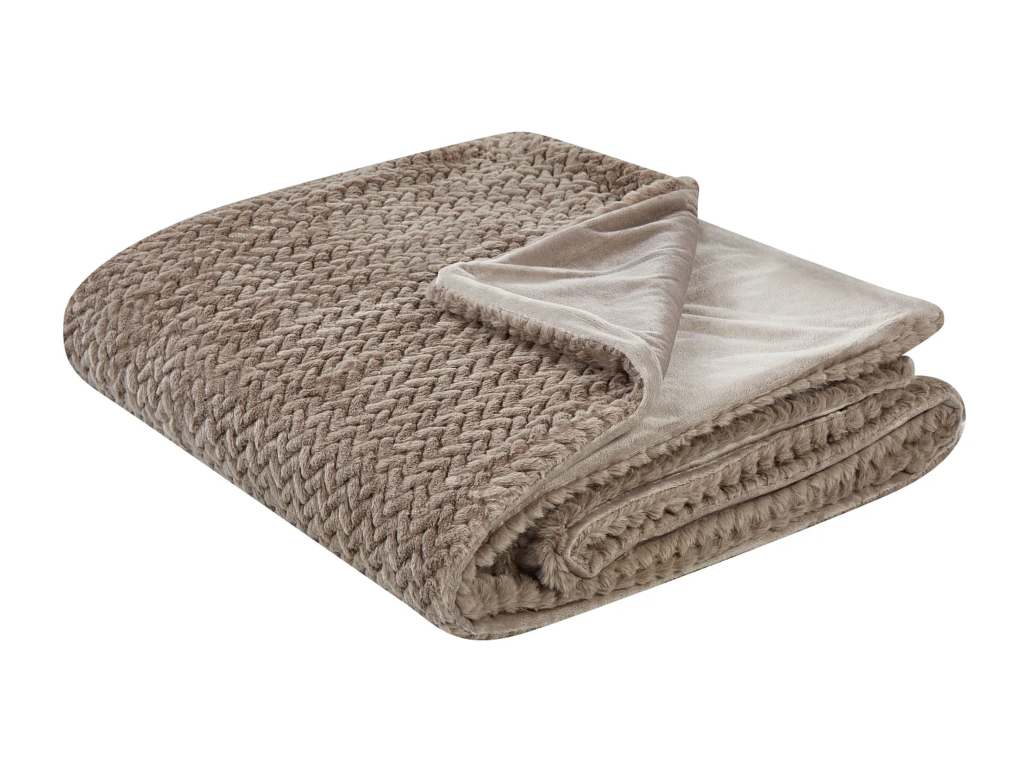 Sprei SURMI Nepbont 200 x 220 cm Lichtbruin