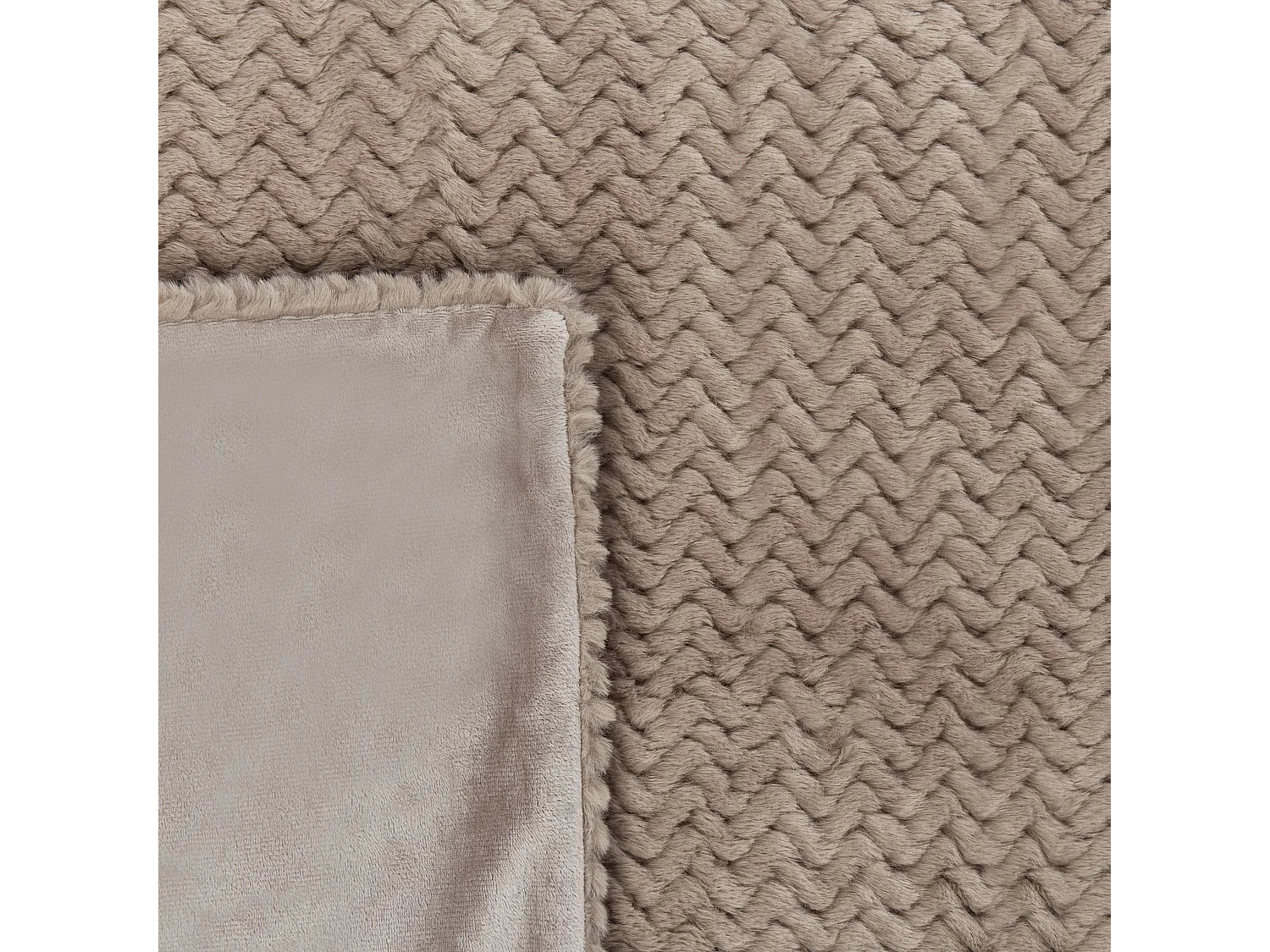 Sprei SURMI Nepbont 200 x 220 cm Lichtbruin