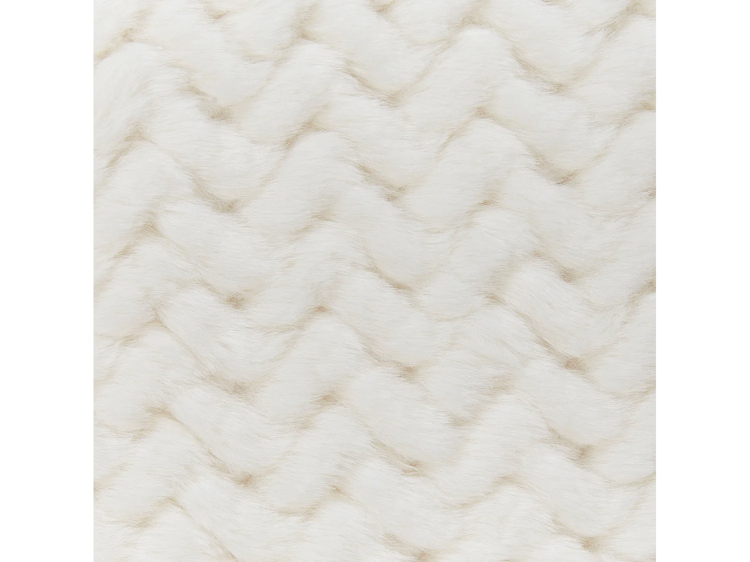 Couvre-lits SURMI Fourrure synthétique 150 x 200 cm Blanc cassé