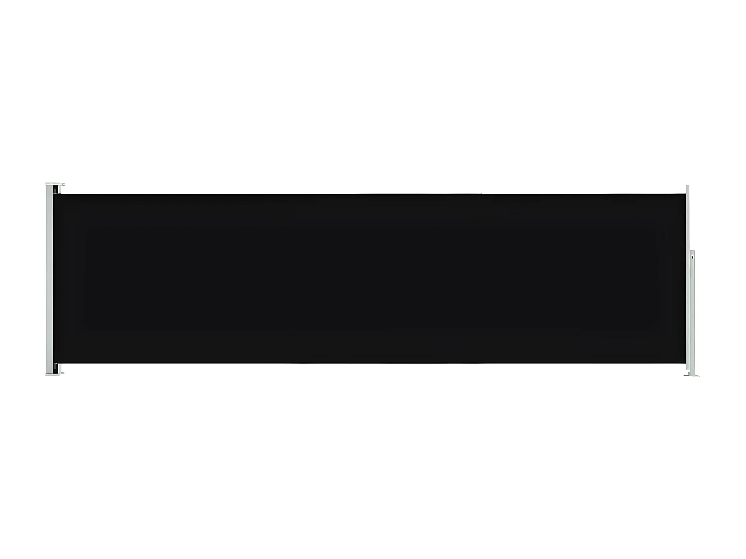 Auvent latéral rétractable de patio 180x600 cm Noir