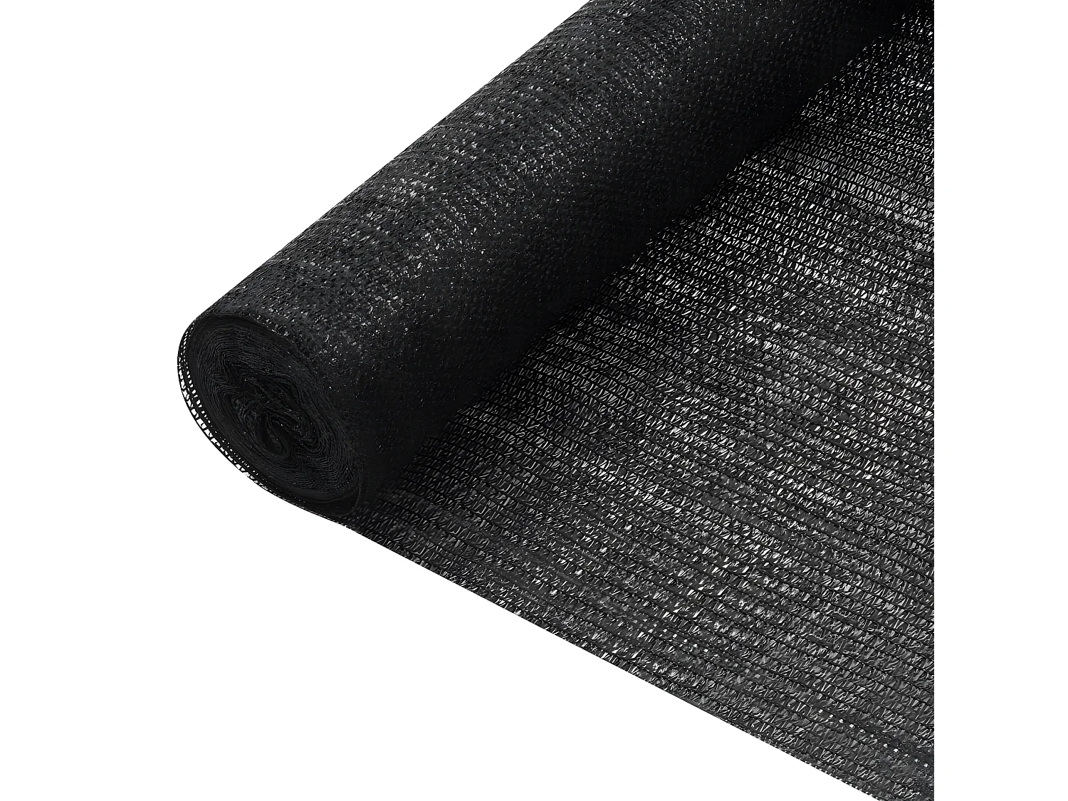 Filet brise-vue Noir 1,8x25 m PEHD 75 g/m²