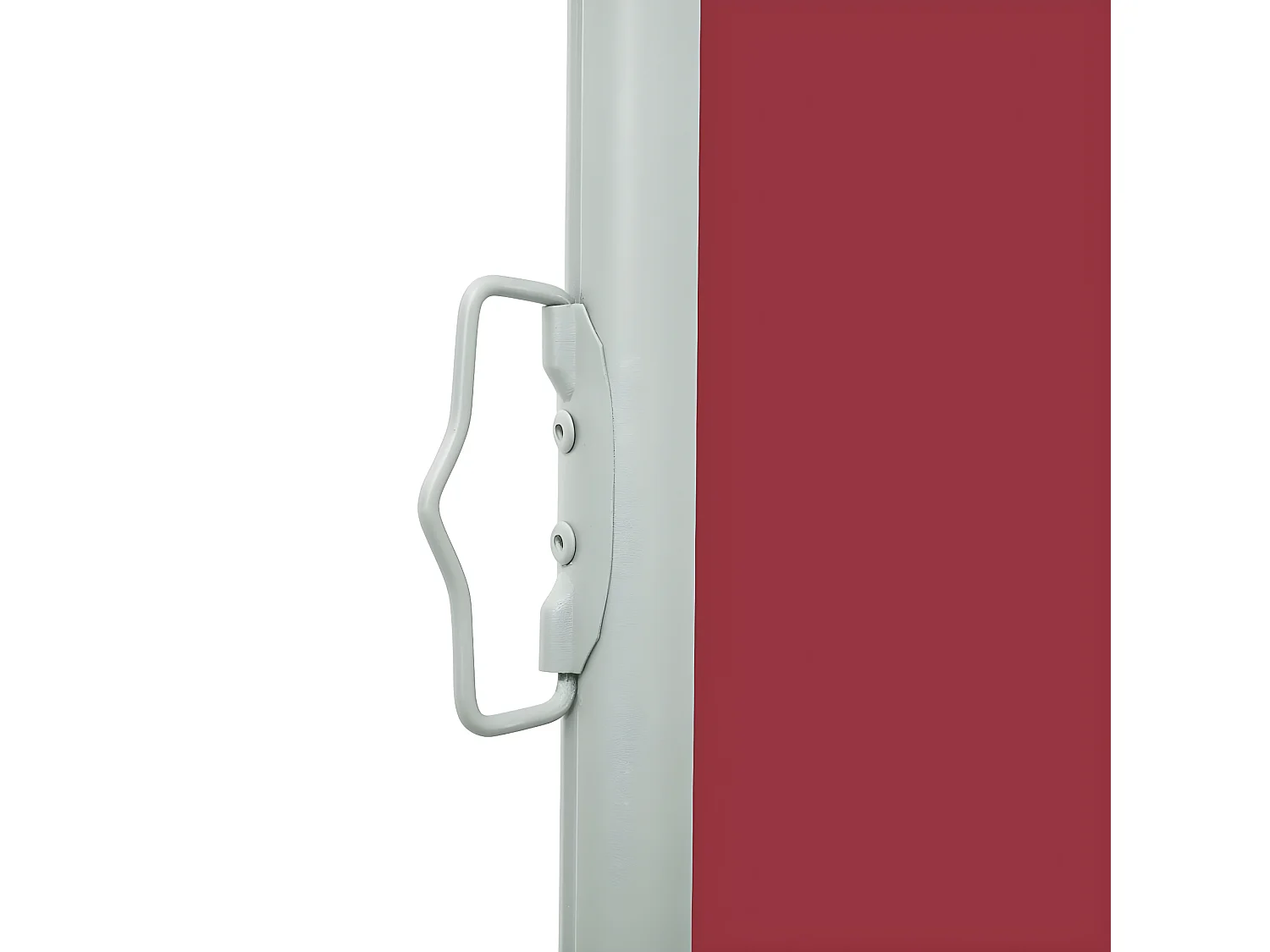 Auvent latéral rétractable de patio 160x600 cm Rouge