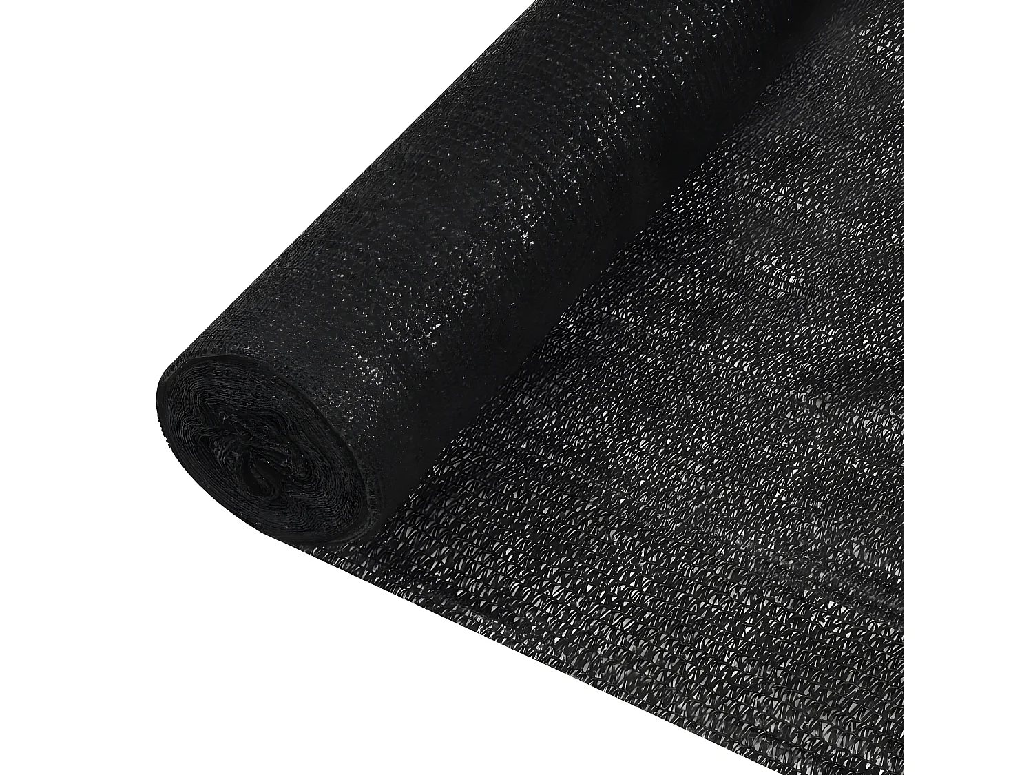 Filet brise-vue Noir 2x25 m PEHD 195 g/m²