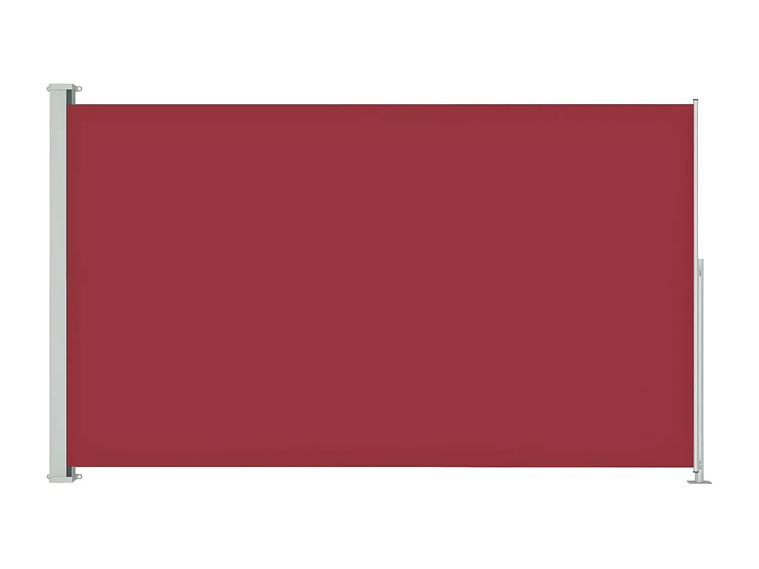 Auvent latéral rétractable de patio 180x300 cm Rouge