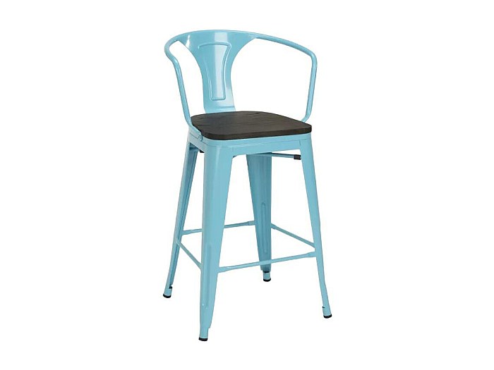 Sgabello da bar moderno pieghevole con schienale Seggiolone portatile per registratore di cassa domestico Sedia da bancone da cucina dal design semplice  1503