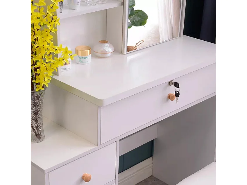 Postazione trucco con specchio scorrevole moderno Berry