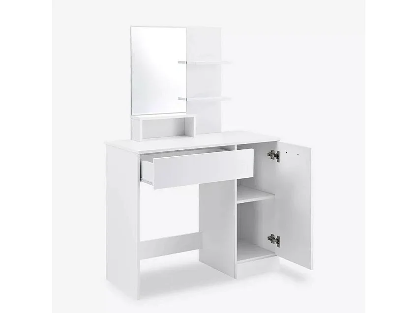 Coiffeuse table de maquillage avec tiroir et miroir moderne SALLY
