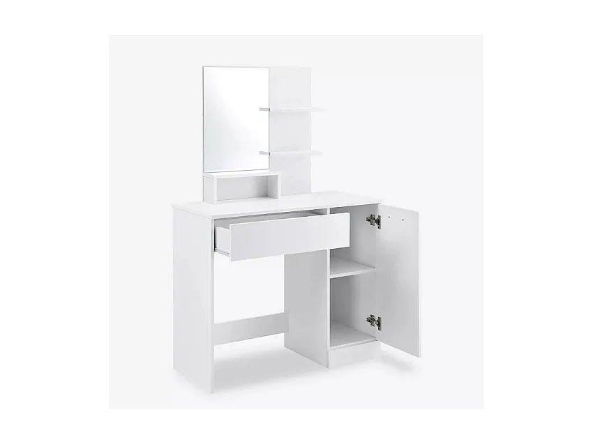 Coiffeuse table de maquillage avec tiroir et miroir moderne SALLY