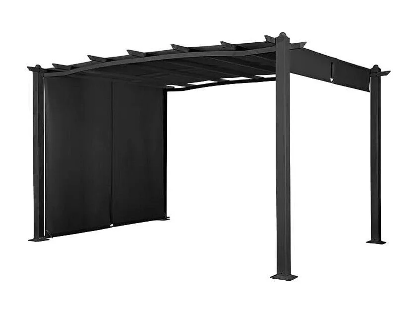 Tonnelle de jardin en aluminium rectangulaire 3x4 SÉRÉNITÉ