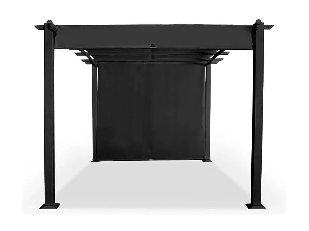 Tonnelle de jardin en aluminium rectangulaire 3x4 SÉRÉNITÉ