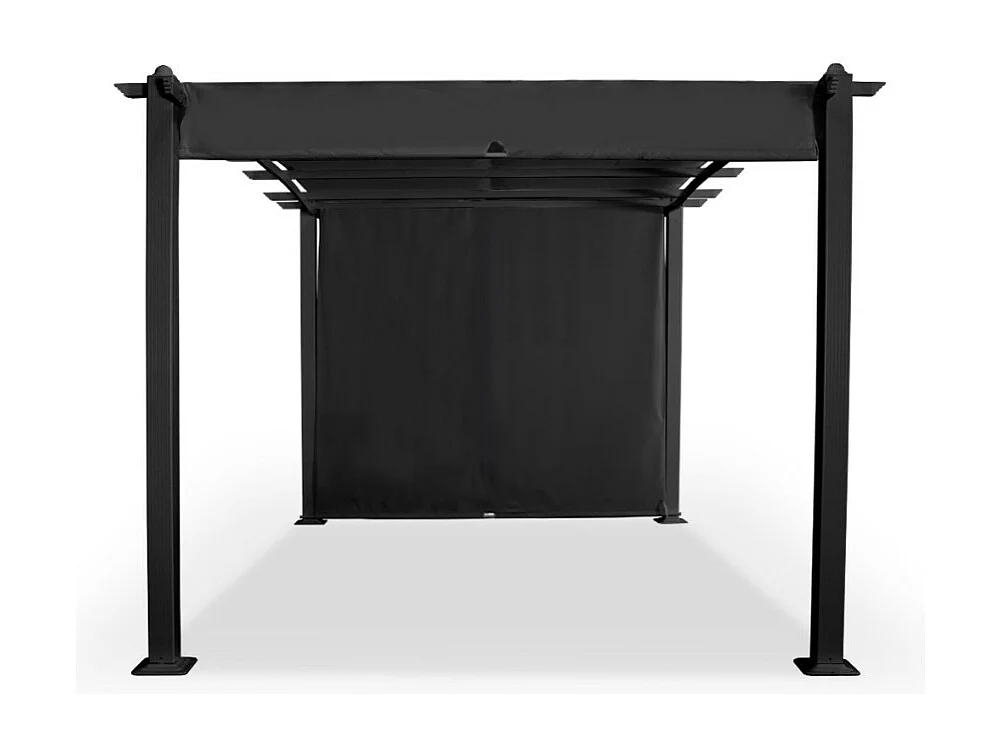 Tonnelle de jardin en aluminium rectangulaire 3x4 SÉRÉNITÉ