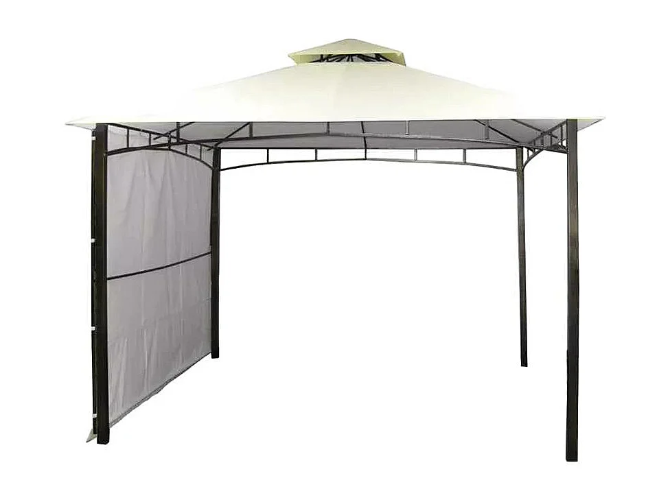 Cenador y Toldo para jardín, terraza, bar y restaurante pagoda Antigua uv 3'3x3'3 m - Antracita