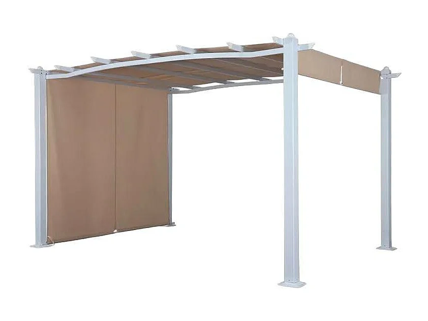 Tonnelle de jardin en aluminium rectangulaire 3x4 SÉRÉNITÉ