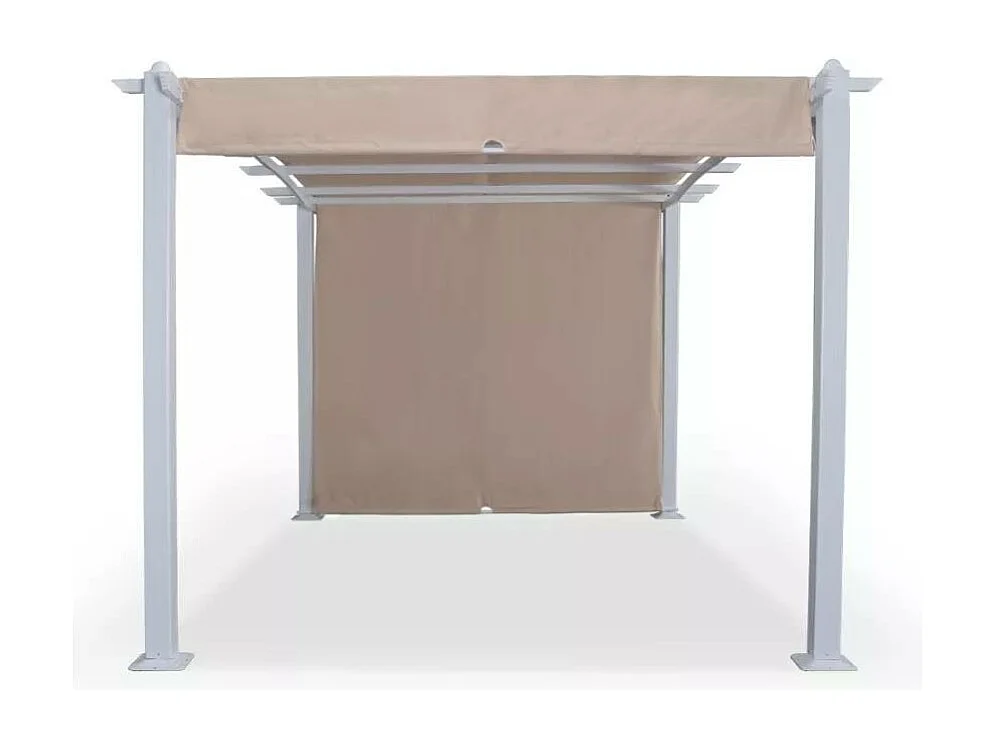 Tonnelle de jardin en aluminium rectangulaire 3x4 SÉRÉNITÉ