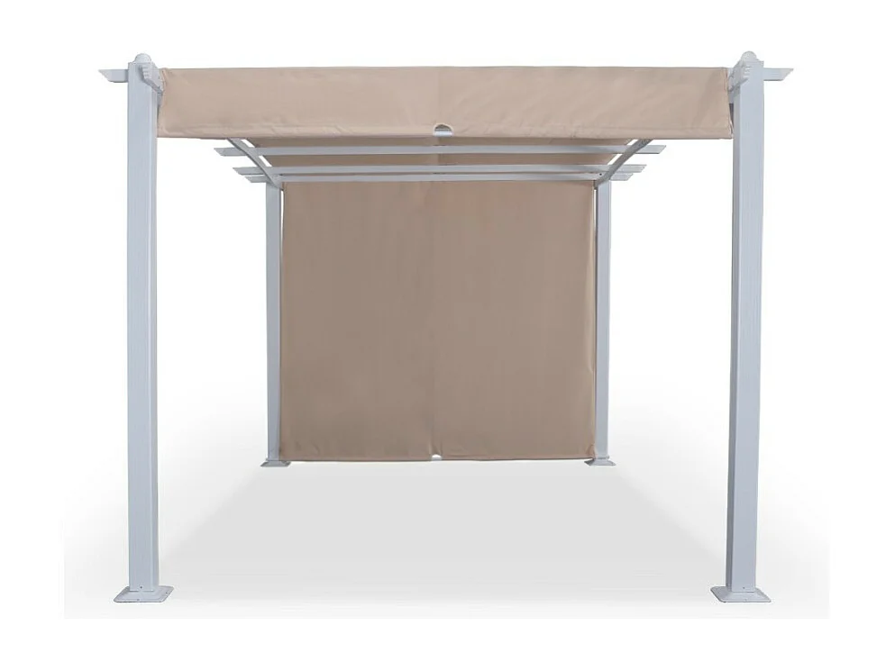 Tonnelle de jardin en aluminium rectangulaire 3x4 SÉRÉNITÉ