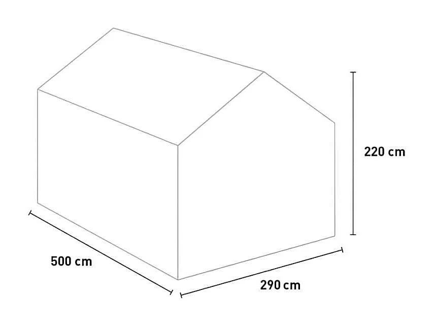 Serre de jardin en aluminium polycarbonate avec porte et fenêtre KLEIN
